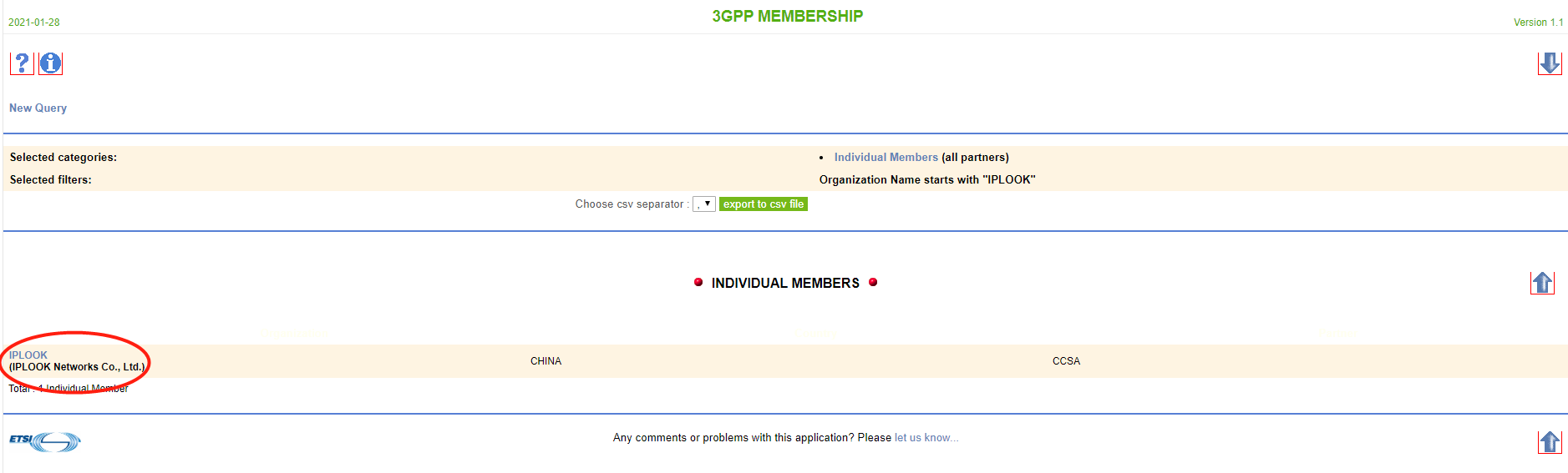 IPLOOK has officially become a member of 3GPP!