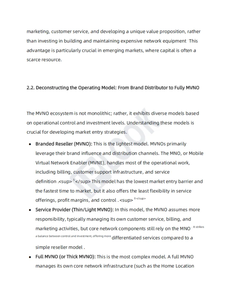 Growth Opportunities for MVNOs in Emerging Markets 4