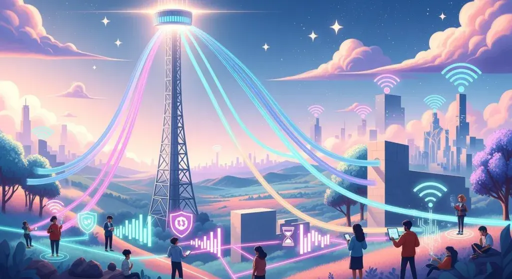 What limits the long-term growth of FWA networks?