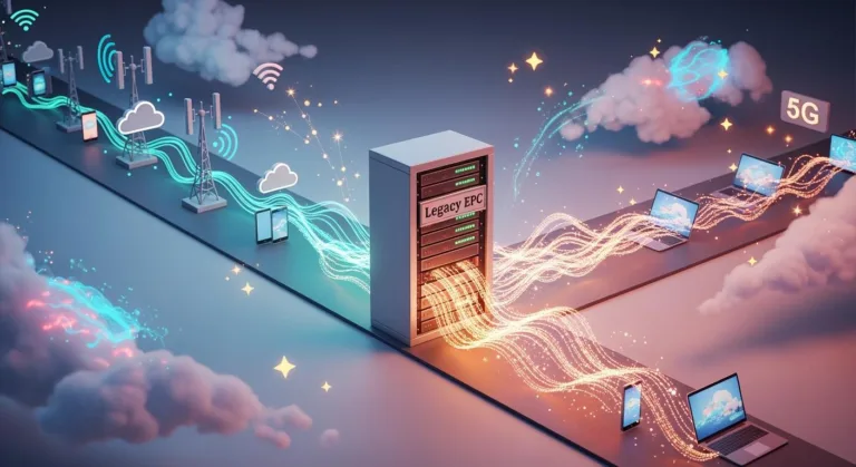 Why Legacy EPC Becomes a Bottleneck â and When It Doesnât in 5G Networks